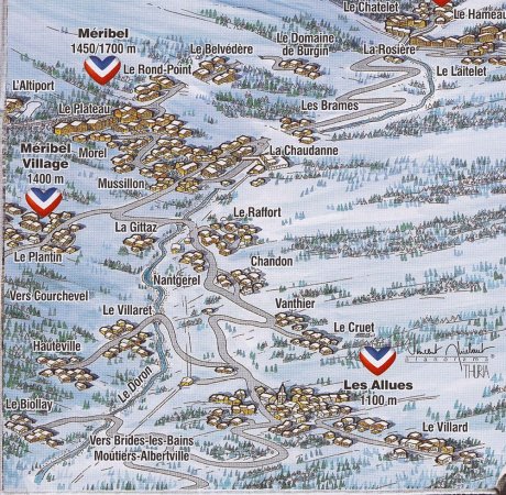 Meribel Valley Map